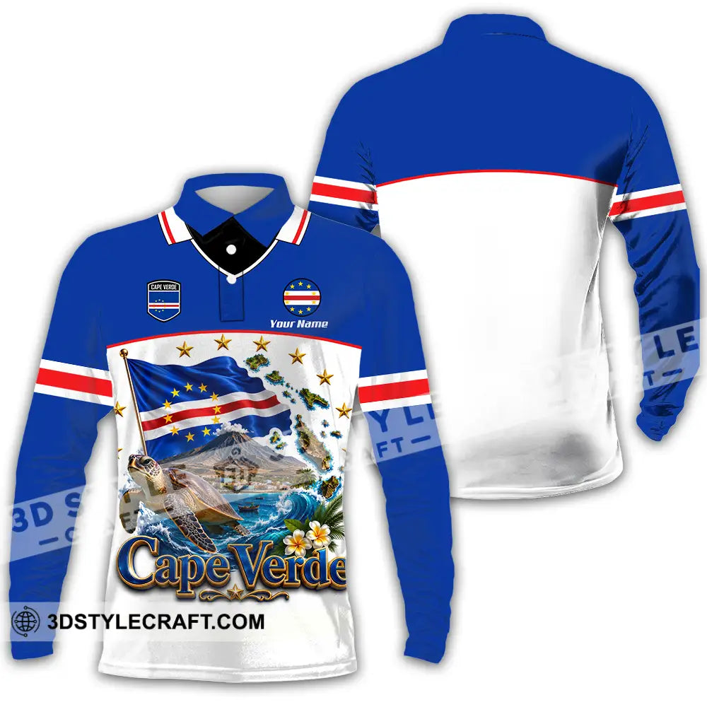 Unisex Shirt - Custom Cape Verde Shirt - Long Sleeve Polo / S - T-shirt