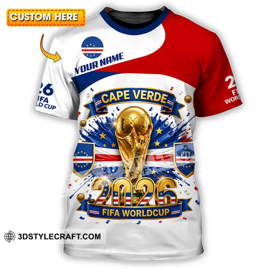 Unisex Shirt - Custom Cape Verde World Cup 2026 3D Shirt style option 1