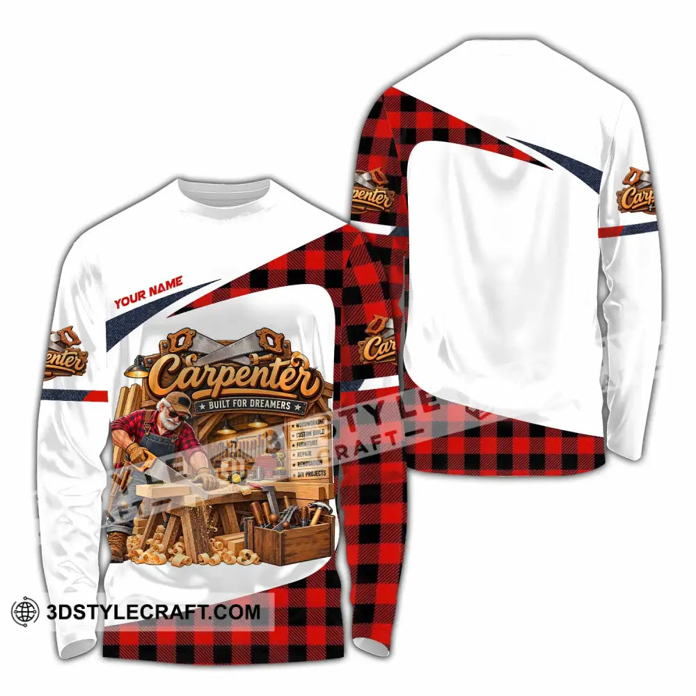 Unisex Shirt - Custom Carpenter Shirt - Long Sleeve Shirt / S - T-shirt