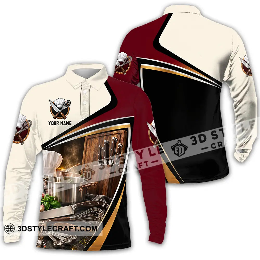 Unisex Shirt - Custom Chef Shirt - Long Sleeve Polo / S - T-shirt