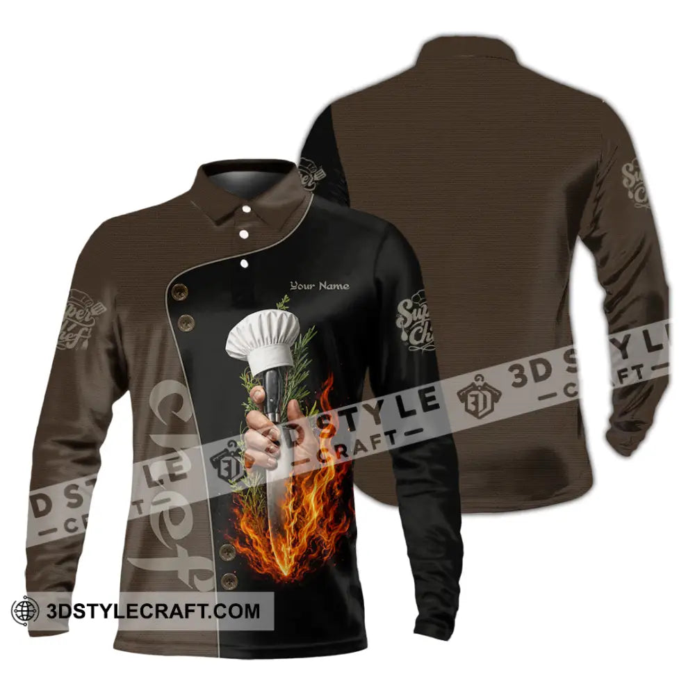 Unisex Shirt - Custom Chef Shirt - Long Sleeve Polo / S - T-shirt