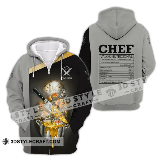 Unisex Shirt - Custom Chef Valor Nutricional Shirt style option 2