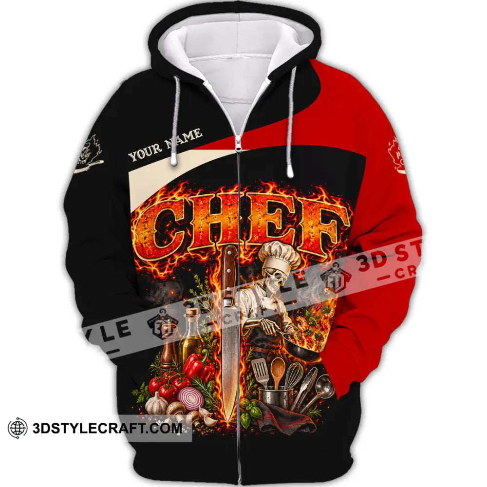 Unisex Shirt - Custom Chef Shirt - Zipper Hoodie / S - T-shirt