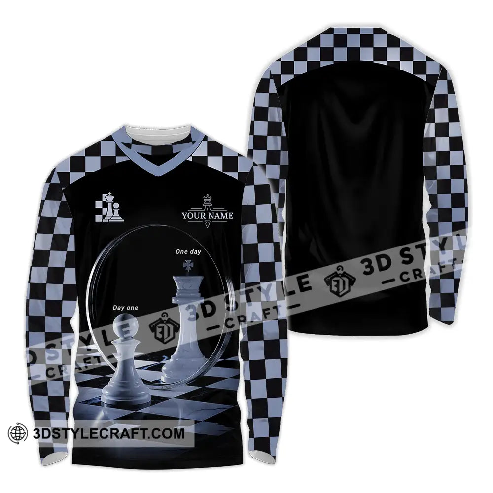 Unisex Shirt - Custom Chess 3D Shirt Long Sleeve Shirt / S T-shirt