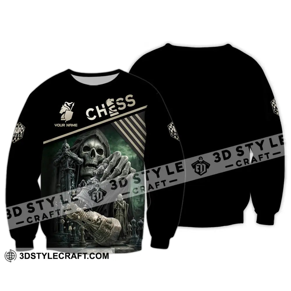 Unisex Shirt - Custom Chess 3D Shirt Long Sleeve / S T-shirt
