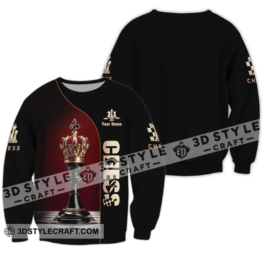 Unisex Shirt - Custom Chess 3D Shirt Long Sleeve / S T-shirt
