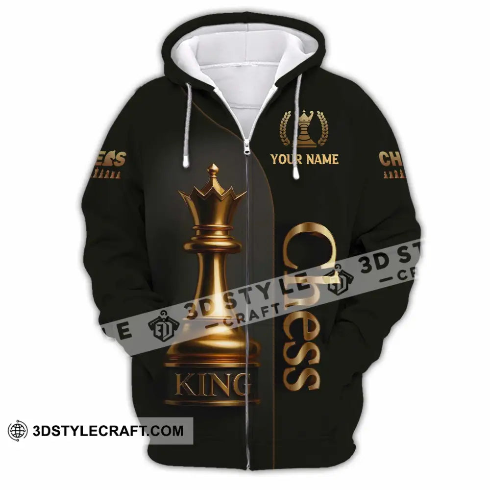Unisex Shirt - Custom Chess 3D Shirt Zipper Hoodie / S T-shirt
