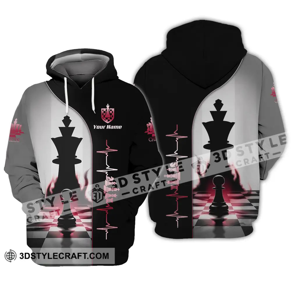 Unisex Shirt - Custom Chess Heartbeat Lover Shirt Hoodie / S T-shirt