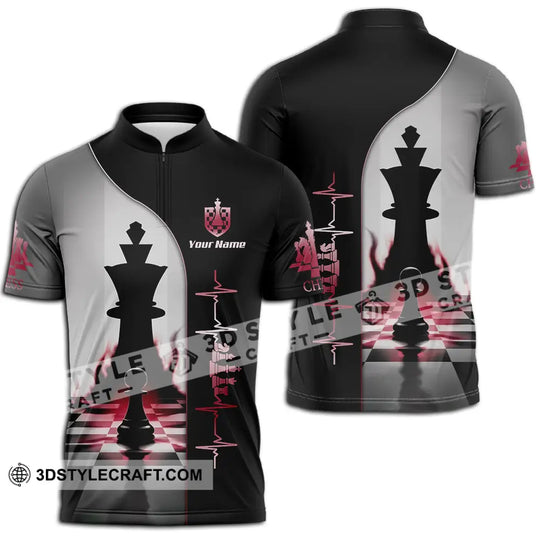 Unisex Shirt - Custom Chess Heartbeat Lover Shirt style option 2