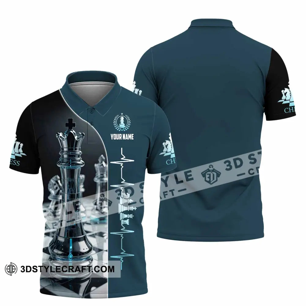 Unisex Shirt - Custom Chess Heartbeat Shirt Polo Shirt / S T-shirt