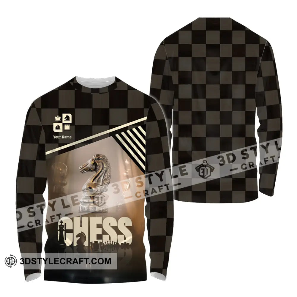 Unisex Shirt Custom Chess Shirt Long Sleeve Shirt / S T shirt