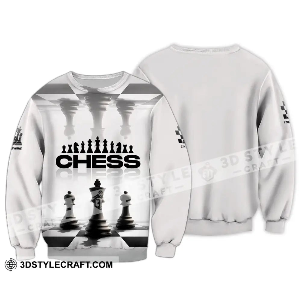 Unisex Shirt - Custom Chess Lover 3D Shirt Long Sleeve / S T-shirt