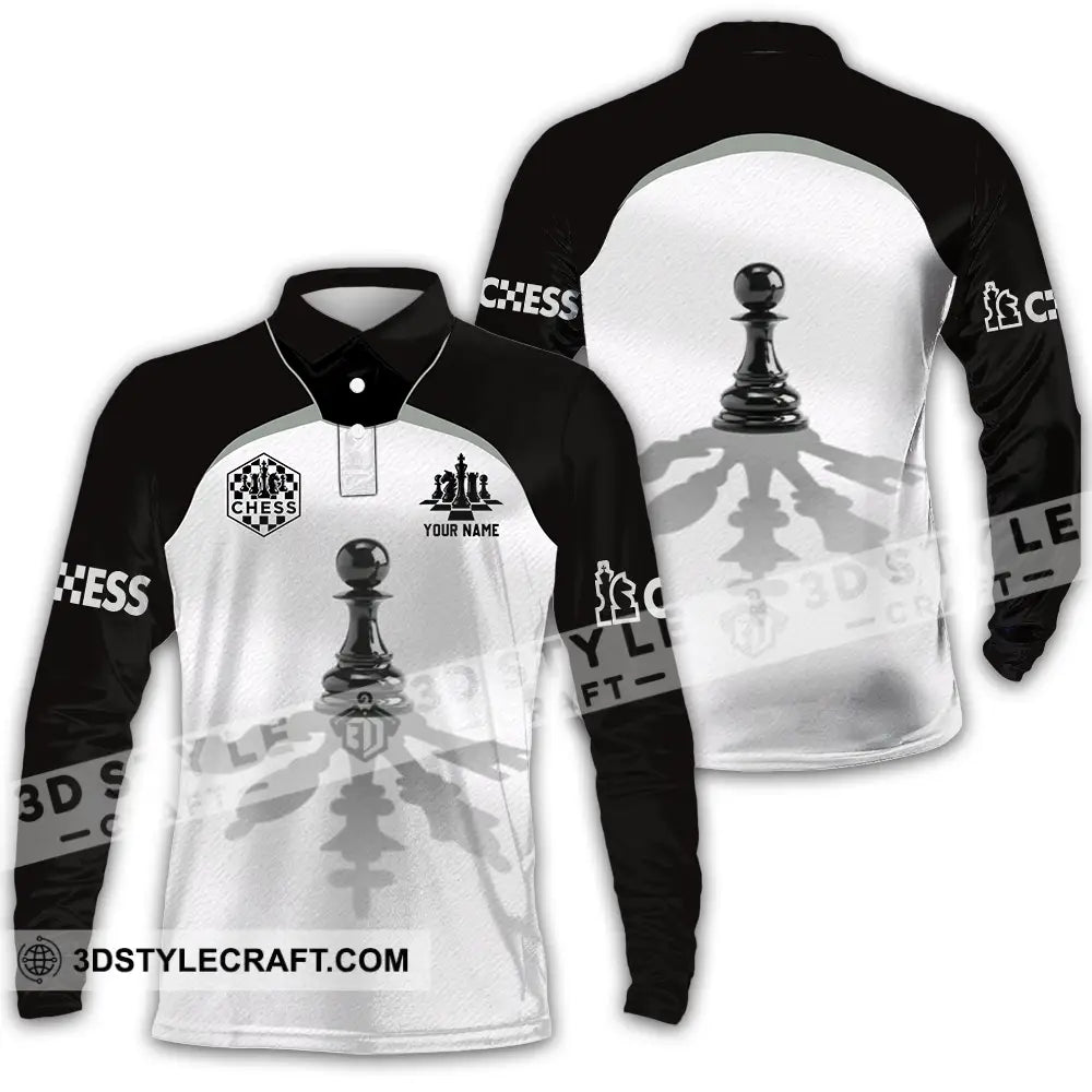 Unisex Shirt - Custom Chess Lover Classic Shirt Long Sleeve Polo / S T-shirt