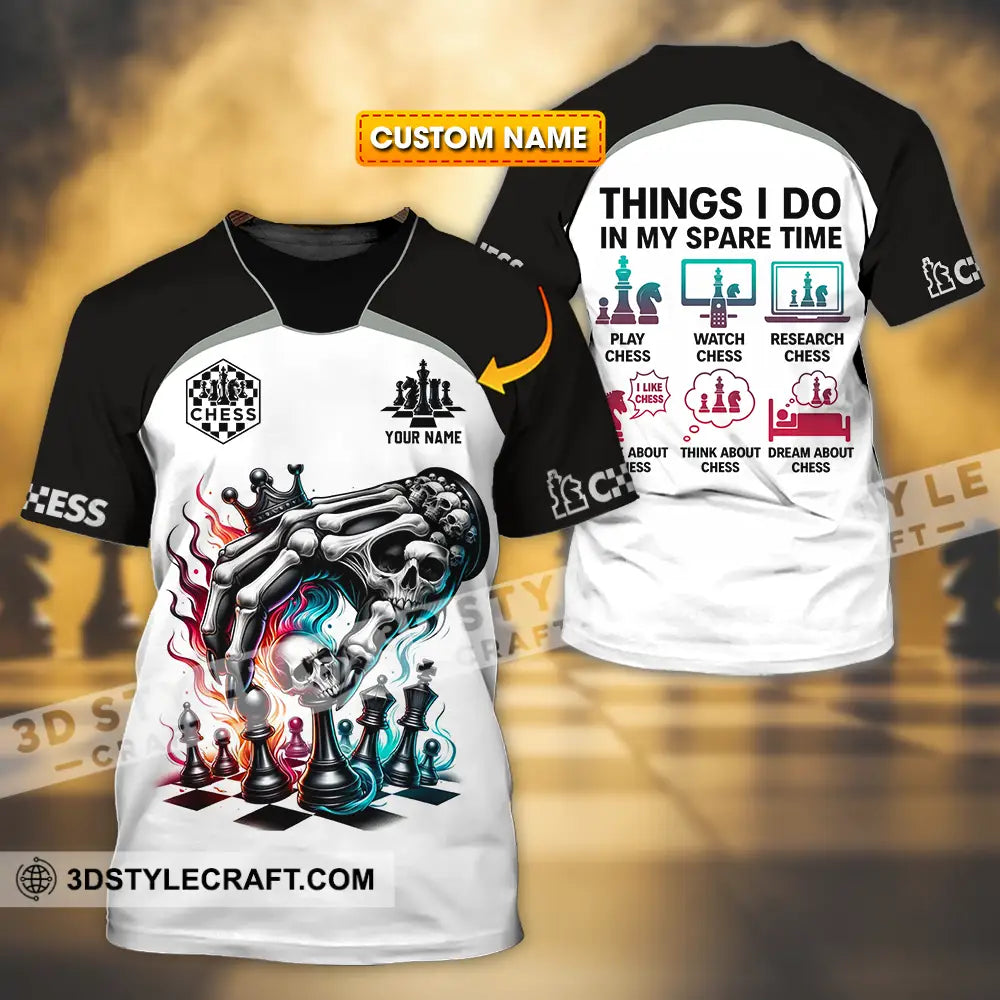 Unisex Shirt - Custom Chess Lover Classic Shirt Things I Do In My Spare Time T-shirt
