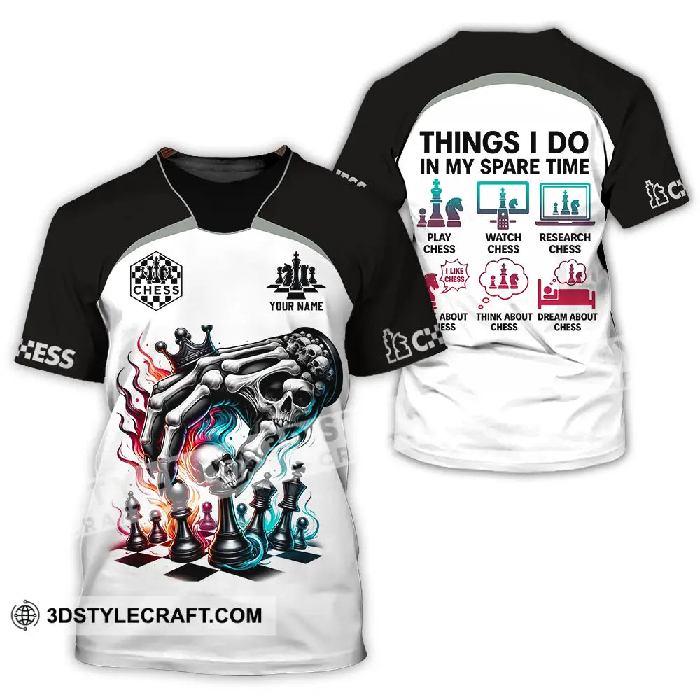 Unisex Shirt - Custom Chess Lover Classic Shirt Things I Do In My Spare Time T-Shirt / S T-shirt