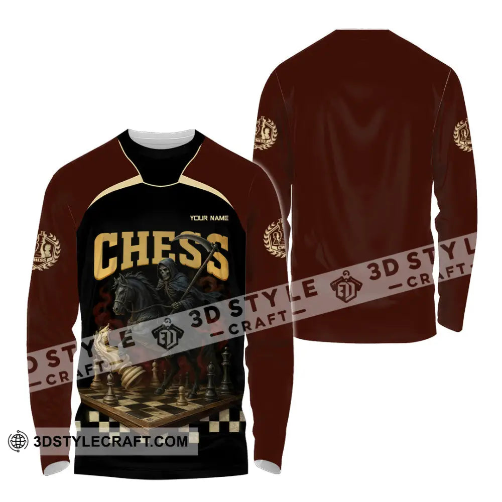 Unisex Shirt - Custom Chess Sport Shirt Long Sleeve Shirt / S T-shirt