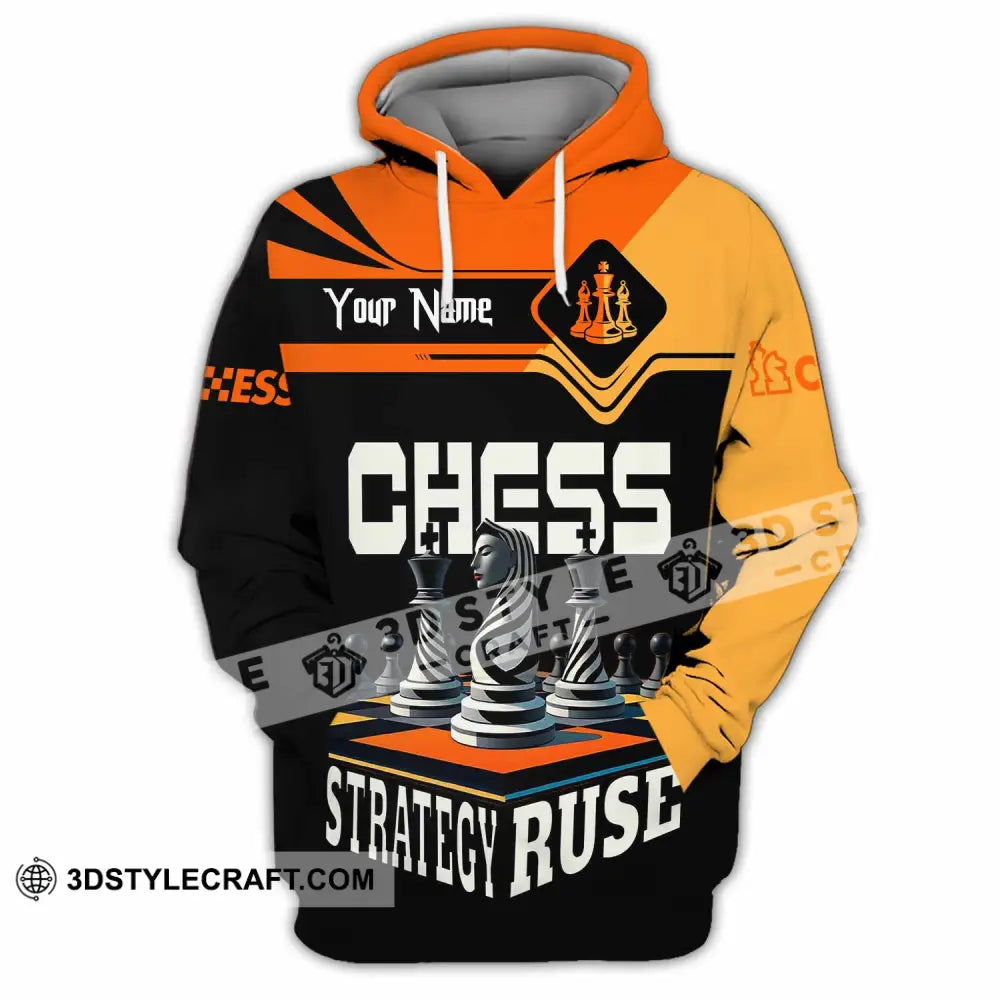 Unisex Shirt Custom Chess Strategy Ruse Shirt Hoodie / S T shirt