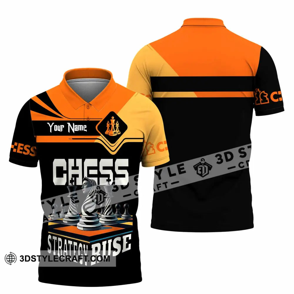 Unisex Shirt Custom Chess Strategy Ruse Shirt Polo Shirt / S T shirt