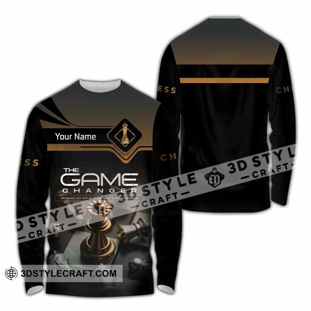 Unisex Shirt - Custom Chess The Game Changer 3D Shirt Long Sleeve Shirt / S T-shirt