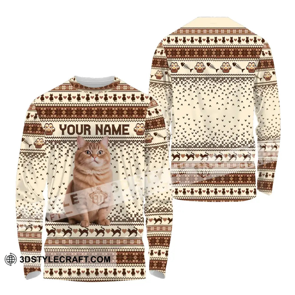 Unisex Shirt - Custom Christmas Pet 3D Shirt Long Sleeve Shirt / S T-shirt