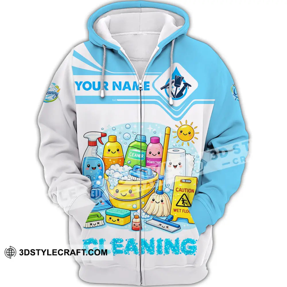 Unisex Shirt - Custom Cleaning Shirt - Zipper Hoodie / S - T-shirt