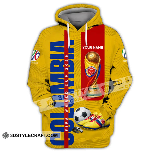 Unisex Shirt - Custom Colombia World Cup 2026 3D Shirt style option 2
