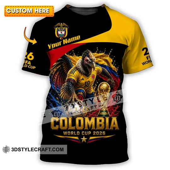 Unisex Shirt - Custom Colombia World Cup 2026 Shirt style option 1
