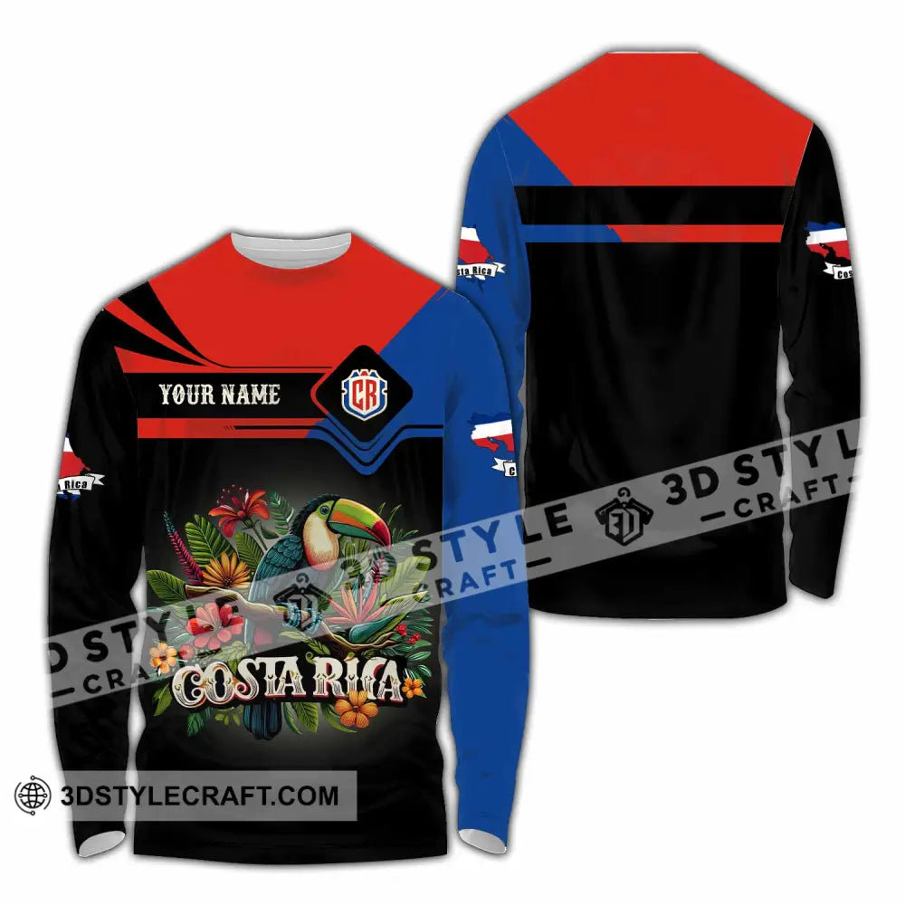 Unisex Shirt - Custom Costa Rica Shirt Long Sleeve Shirt / S T-shirt