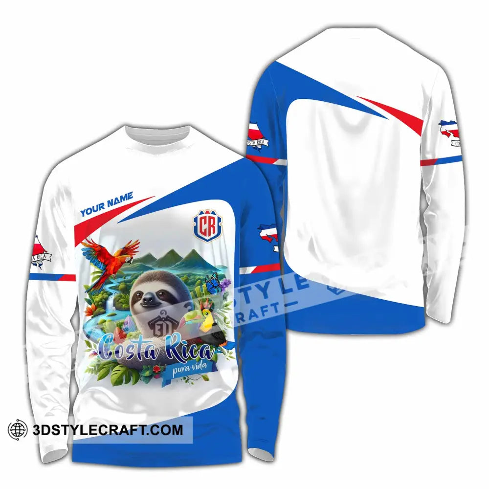 Unisex Shirt - Custom Costa Rica Shirt Long Sleeve Shirt / S T-shirt