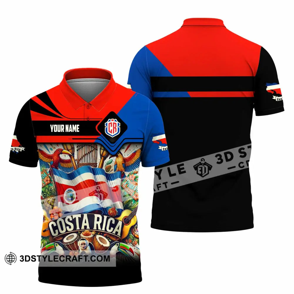 Unisex Shirt - Custom Costa Rica Shirt Polo Shirt / S T-shirt