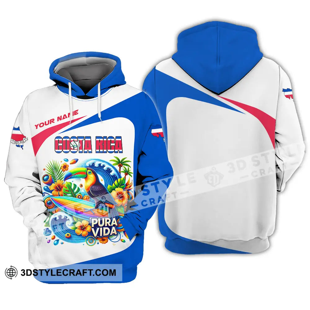 Unisex Shirt - Custom Costa Rica Pura Vida 3D Shirt Hoodie / S T-shirt