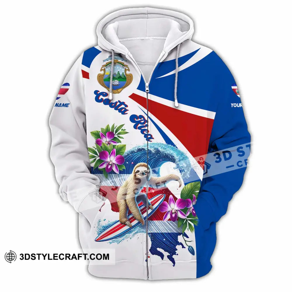 Unisex Shirt - Custom Costa Rica Shirt Zipper Hoodie / S T-shirt
