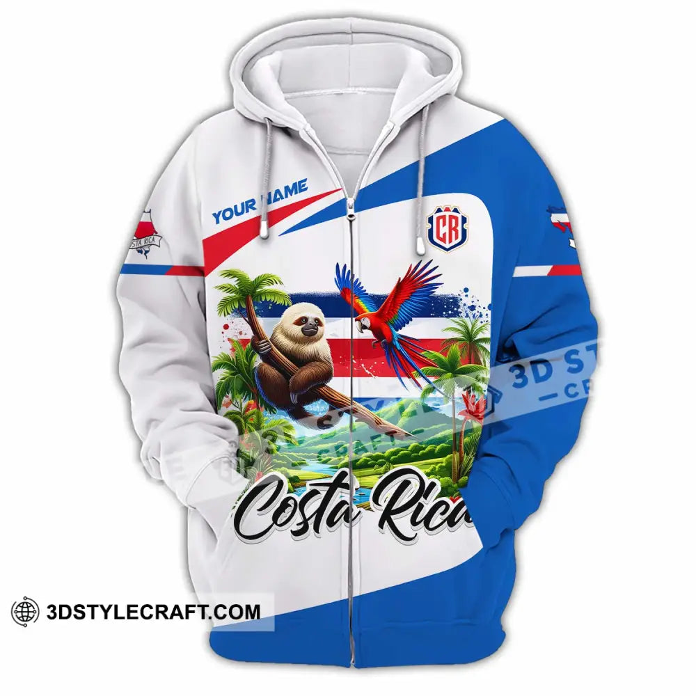 Unisex Shirt - Custom Costa Rica Shirt Zipper Hoodie / S T-shirt