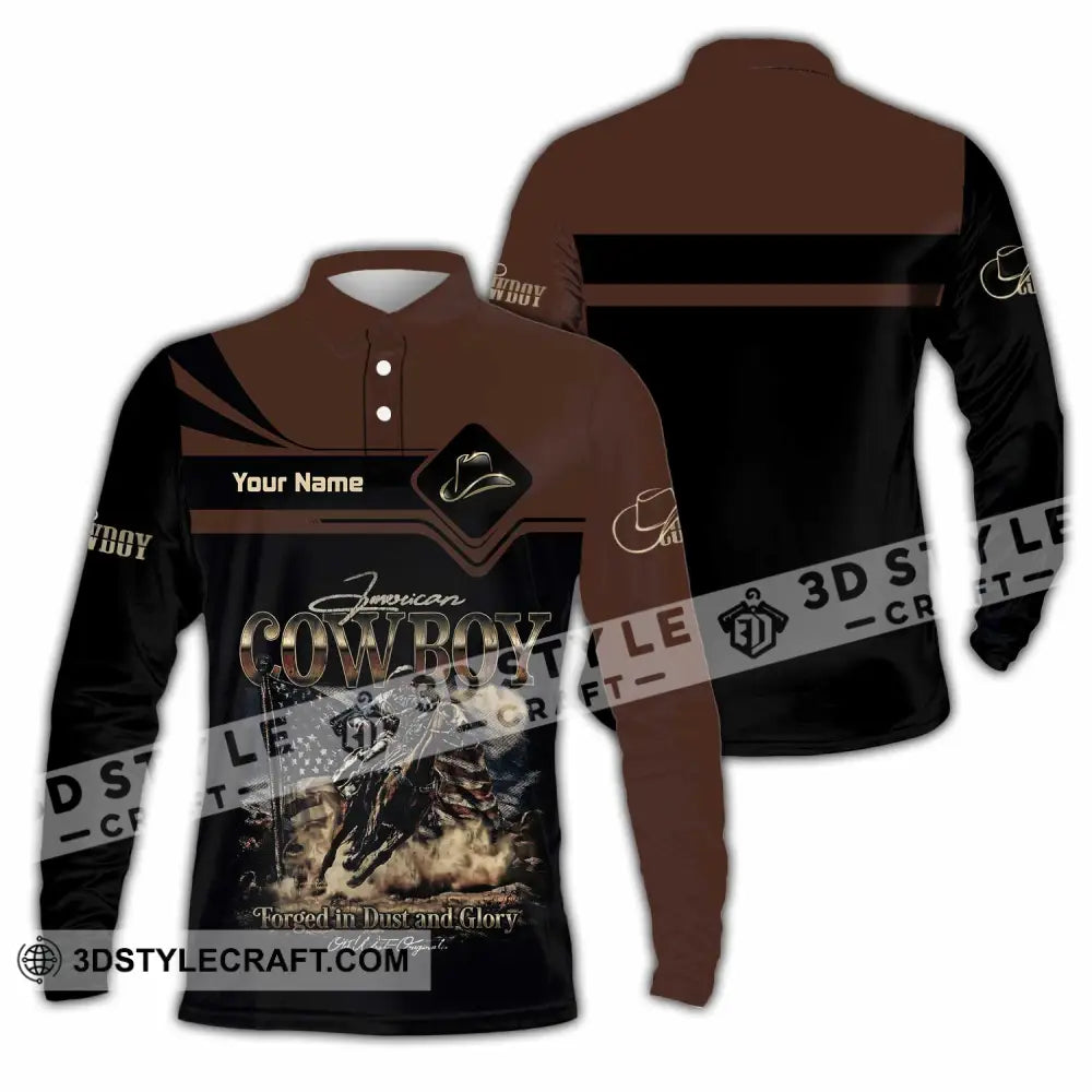 Unisex Shirt - Custom Cowboy Shirt - Long Sleeve Polo / S - T-shirt