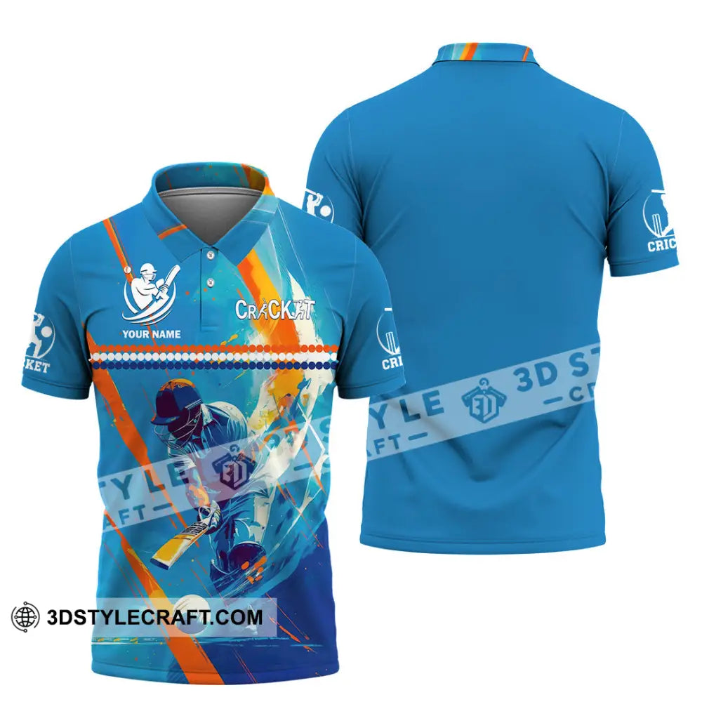 Unisex Shirt - Custom Cricket 3D Shirt Polo Shirt / S T-shirt