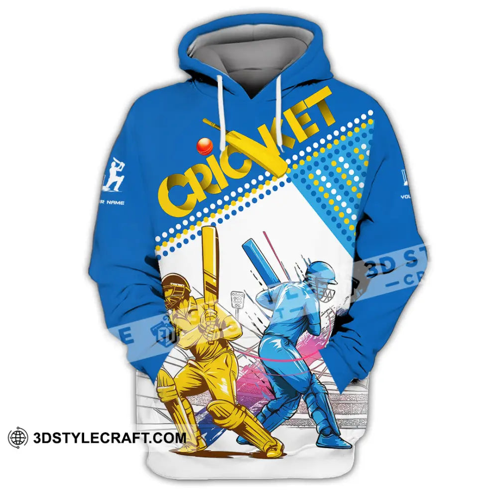 Unisex Shirt Custom Cricket Player Shirt Hoodie / S T shirt
