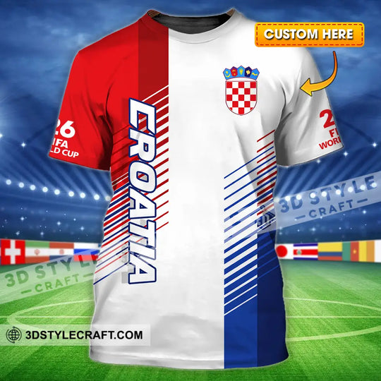 Unisex Shirt - Custom Croatia 3D Shirt style option 1