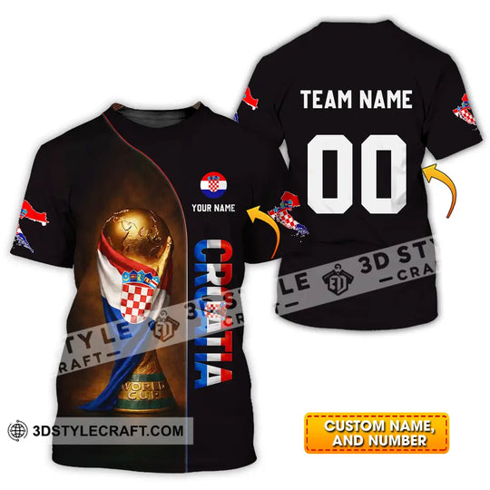 Unisex Shirt - Custom Croatia 3D Shirt style option 1