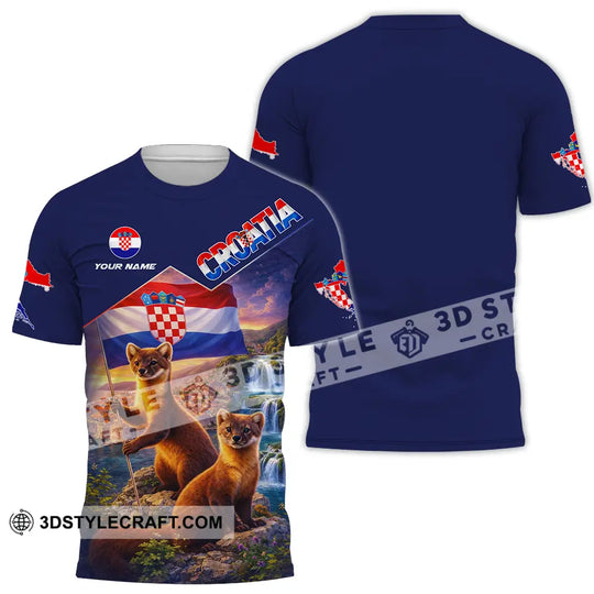 Unisex Shirt - Custom Croatia 3D Shirt style option 2