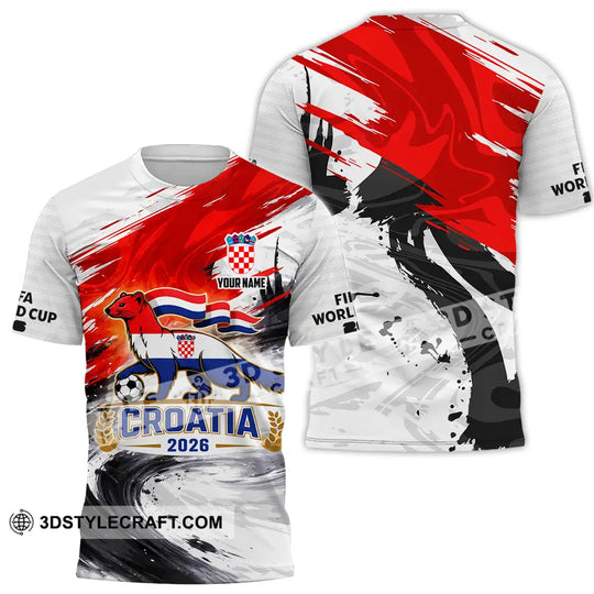 Unisex Shirt - Custom Croatia 3D Shirt style option 2