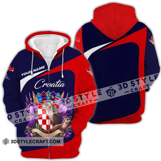 Unisex Shirt - Custom Croatia 3D Shirt style option 4