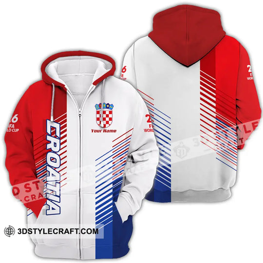 Unisex Shirt - Custom Croatia 3D Shirt style option 4