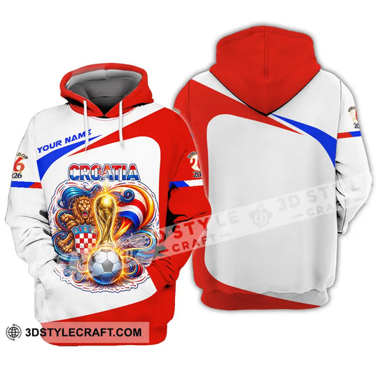 Unisex Shirt - Custom Croatia FIFA World Cup 2026 3D Shirt style option 4