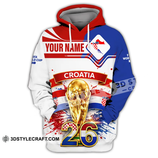 Unisex Shirt - Custom Croatia Fifa World Cup 2026 3D Shirt style option 2