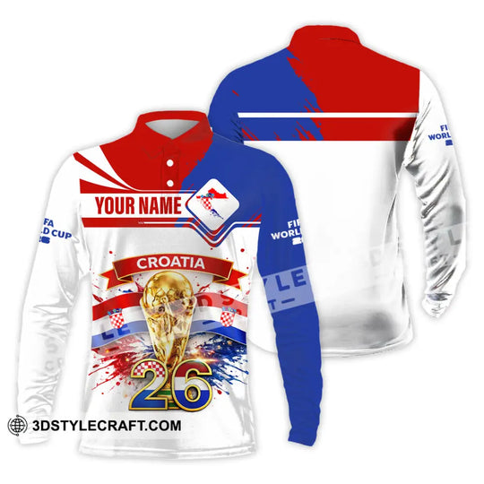 Unisex Shirt - Custom Croatia Fifa World Cup 2026 3D Shirt style option 4