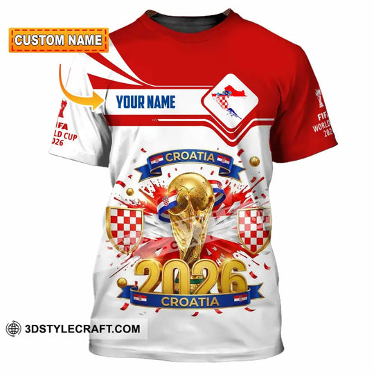 Unisex Shirt - Custom Croatia World Cup 2026 Shirt style option 1
