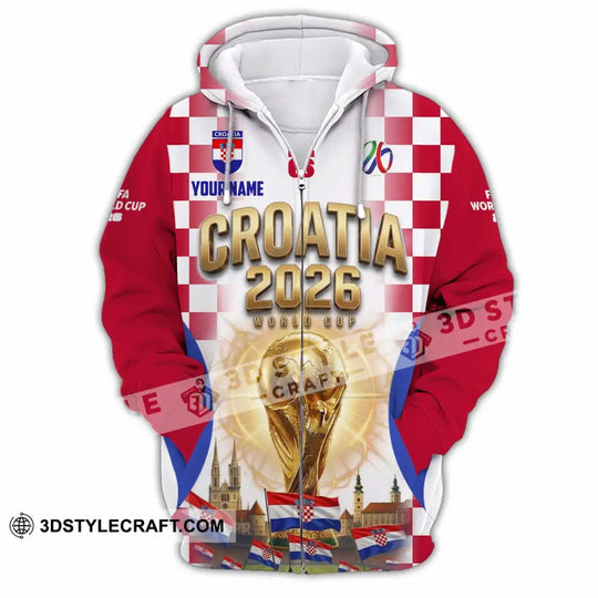 Unisex Shirt - Custom Croatia World Cup 2026 Shirt style option 4