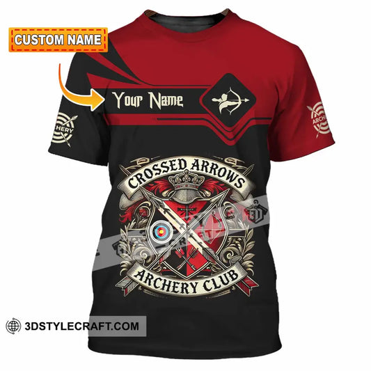 Unisex Shirt Custom Crossed Arrows Archery Club Sport Shirt T shirt