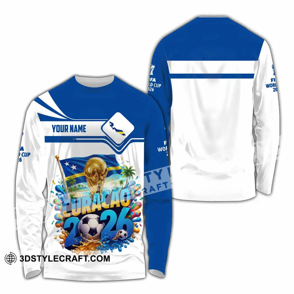 Unisex Shirt - Custom Curacao World Cup 2026 Shirt - Long Sleeve Shirt / S - T-shirt