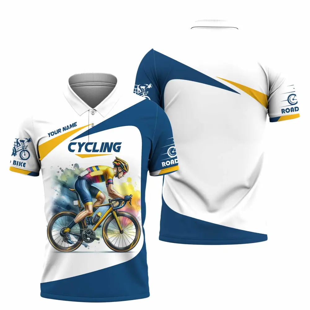 Unisex Shirt - Custom Cycling Lover Shirt Polo Shirt / S T-shirt